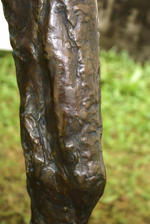Détail des variations de teinte de la patine - Richier - Le coureur Grand
