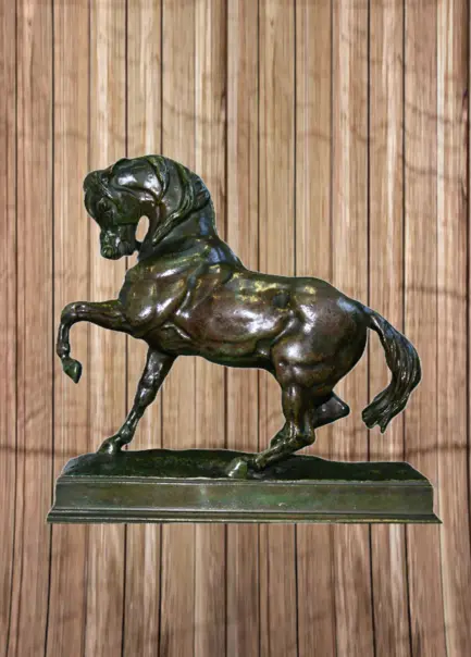 Patine Sur Oeuvre de Barye - Cheval Truc