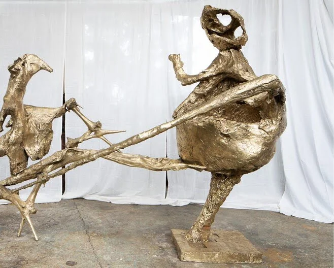La Montagne de Germaine Richier après l'intervention de Pascal Le Lay - Bronze naturel