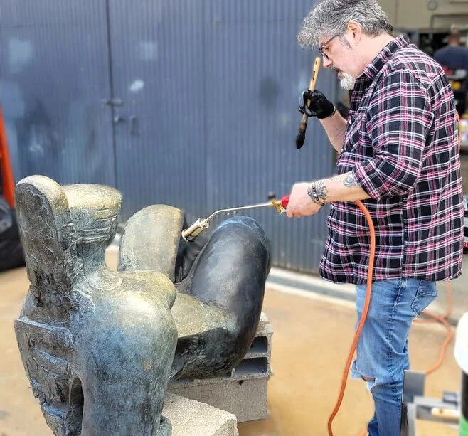 Restauration Volti, patine en cours par Pascal Le Lay